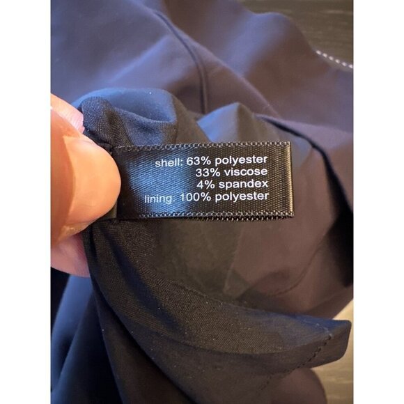 Womens Navy Blue Pencil Skirt With Back Zipper Closure Petite Size 6 LTD Brand - Picture 5 of 5